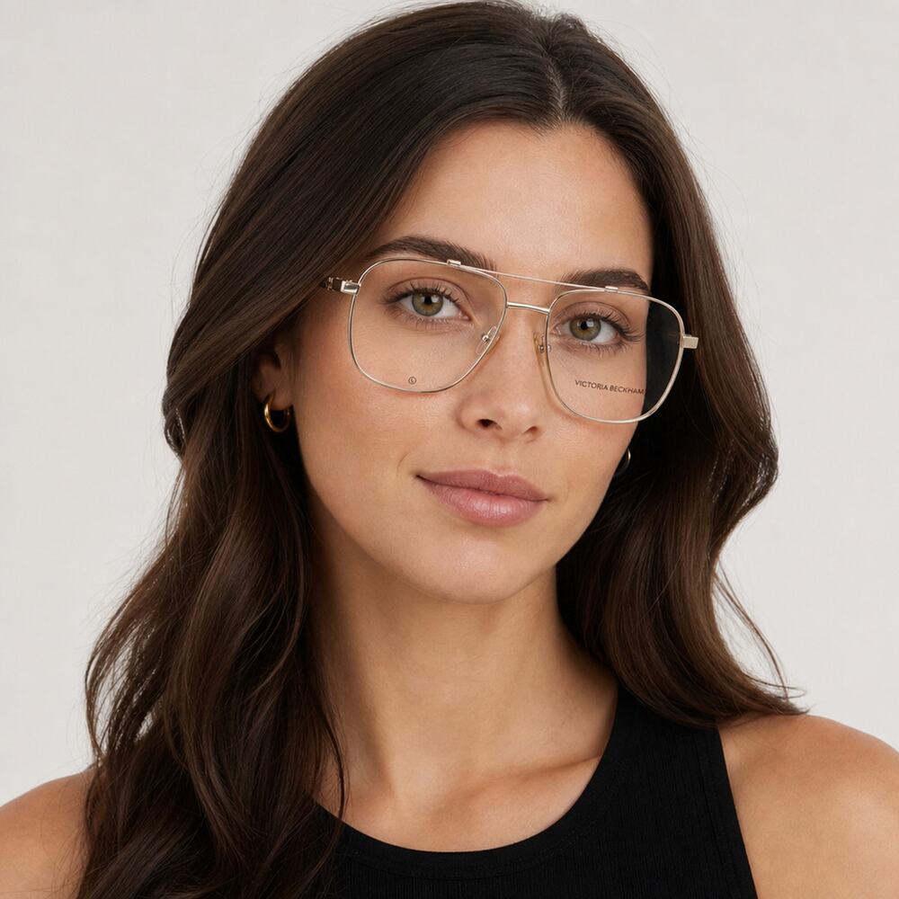 NEW Victoria Beckham VB2138 040 Silver Sunglasses authentic